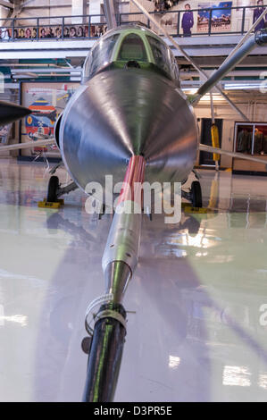 Lockheed F-104 Starfighter, Ali sopra le Montagne Rocciose Museo dell'aria e dello spazio, Denver, Colorado. Foto Stock
