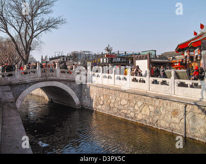 Paesaggio di ShiChaHai di Pechino Foto Stock