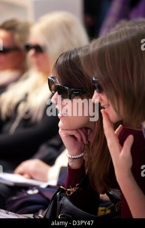 Hannover, Germania, 3-D film al CeBIT Foto Stock