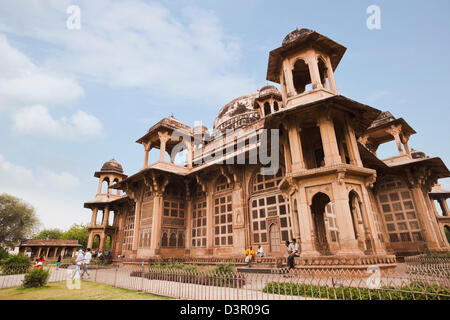 La facciata della tomba Tansen, Gwalior, Madhya Pradesh, India Foto Stock