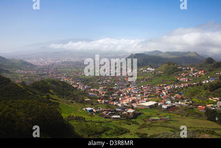 A nord-est di Tenerife, vista dal mirador jardina Foto Stock