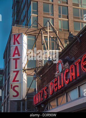 Katz's delicatessen in New York City Foto Stock