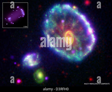 Appoggiate Galaxy: Gli astronomi non si capovolge appoggiate Galaxy Foto Stock