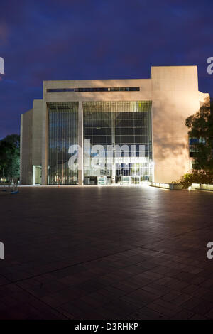 L Alta Corte di edificio in Australia di notte. Canberra, Australian Capital Territory (ACT), Australia Foto Stock