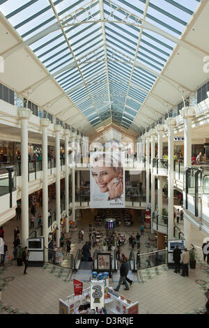 Il centro di Canberra - un popolare centro commerciale per lo shopping nel quartiere di civica. Canberra, Australian Capital Territory (ACT), Australia Foto Stock