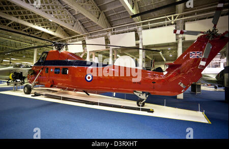 Westland Wessex HCC4 sul display nello storico hangar presso la Royal Air Force (RAF Museum, London, England, Regno Unito Foto Stock