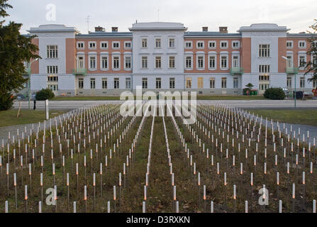 Vienna, Austria, memoriale per le vittime della base di specchio Foto Stock