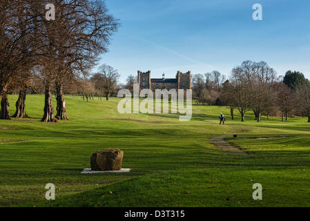 Crydon Campo da Golf e il castello di Lumley Foto Stock