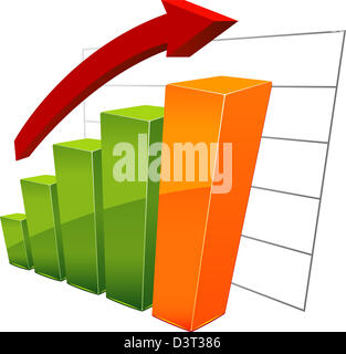 Grafico a barre Foto Stock