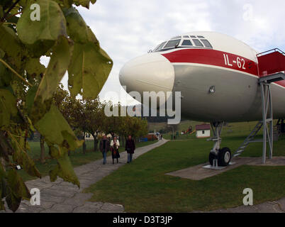 Stölln Germania, la IL-62 Lady Agnes Inter volo sul Segelfluggelaende Foto Stock