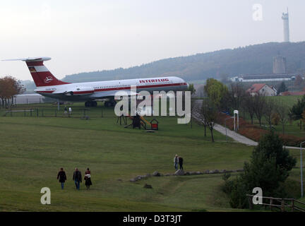 Stölln Germania, la IL-62 Lady Agnes Inter volo sul Segelfluggelaende Foto Stock