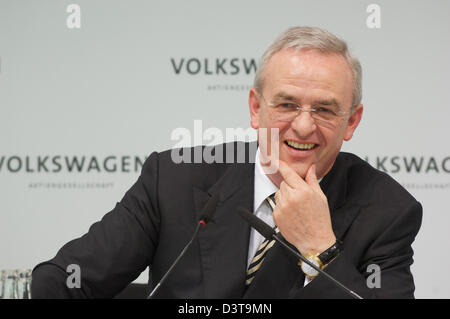 Wolfsburg, Germania, Martin Winterkorn, Presidente della Volkswagen AG Foto Stock