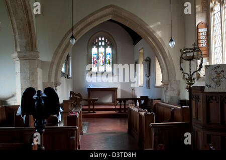 S. Osvaldo Chiesa, Compton Abdale, Gloucestershire, England, Regno Unito Foto Stock
