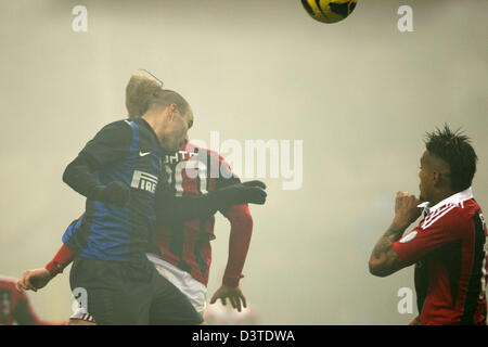 Rodrigo Palacio (Inter), 24 febbraio 2013 - Calcio : Italiano 'Serie A' match tra Inter e Milan 1-1 AC Milan allo Stadio Giuseppe Meazza di Milano, Italia. (Foto di Maurizio Borsari/AFLO) Foto Stock