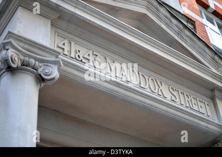 Numeri 41 & 43 Maddox Street, Mayfair, London, Regno Unito Foto Stock