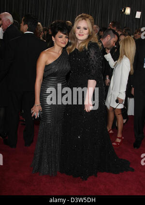 NORAH JONES & ADELE 85TH ACADEMY AWARDS ARRIVI DOLBY Theatre di Los Angeles California USA 24 febbraio 2013 Foto Stock