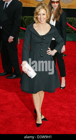 Noi actrice americano Felicity Huffman pone sul tappeto rosso al tredicesimo Screen Actors Guild Awards presso lo Shrine Auditorium di Los Angeles, Stati Uniti d'America, Domenica, 28 gennaio 2007. Foto: Hubert Boesl Foto Stock