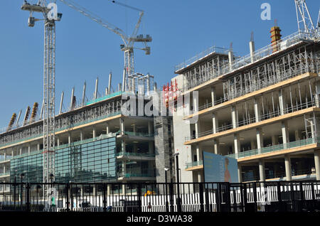 Costruzione del Francis Crick Institute, St Pancras, London, Regno Unito Foto Stock