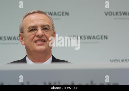 Wolfsburg, Germania, Martin Winterkorn, Presidente della Volkswagen AG Foto Stock