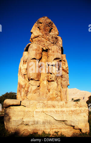 Colosso di Memnon, Luxor, Egitto Foto Stock