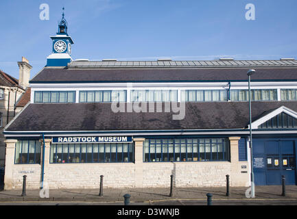 Ex mercato storico hall ora museo, Radstock, Somerset, Inghilterra Foto Stock