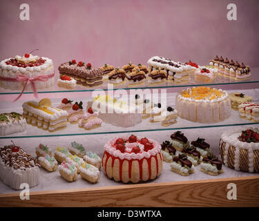 Freschi dolci da forno e snacks. Foto Stock