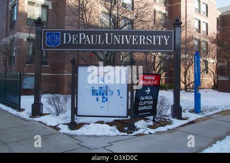 DePaul University di Chicago, Illinois Foto Stock