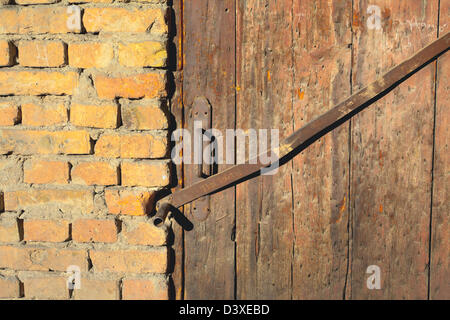porta in legno vecchio Foto Stock
