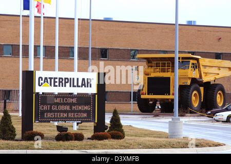 Caterpillar 785 off road carrello minerario a Decatur, IL impianto di fabbricazione Foto Stock