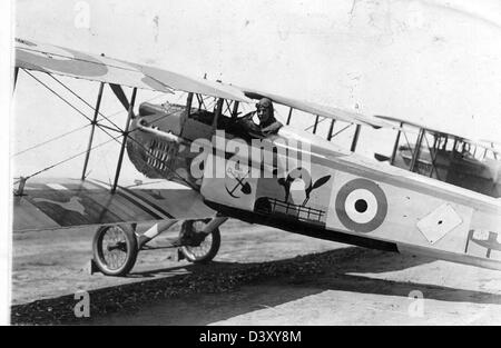 Lo SPAD VII era un caccia biplano francese utilizzato durante la prima guerra mondiale. Era noto per la sua velocità e agilità ed era ampiamente utilizzato dagli Alleati nelle operazioni di combattimento. Foto Stock