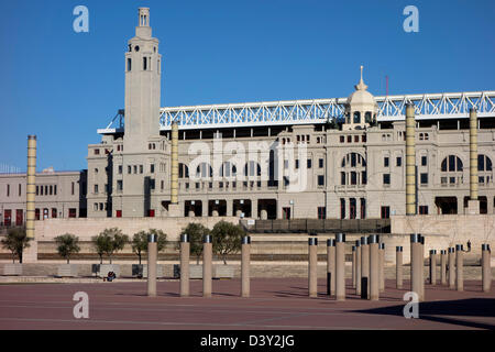 Estadi Olímpic Lluís Companys - Stadio Olimpico di Montjuic, Barcellona, Spagna, Europa Foto Stock
