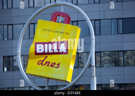 Billa centro commerciale di Praga Repubblica Ceca, Europa Foto Stock