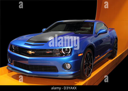 Chicago - 16 febbraio: La Chevrolet Camaro sul display a Chicago Auto Show Febbraio 16, 2013 a Chicago, Illinois Foto Stock