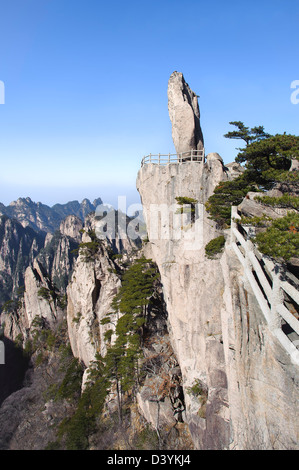 Flying-Over Rock, Huangshan, Cina Foto Stock