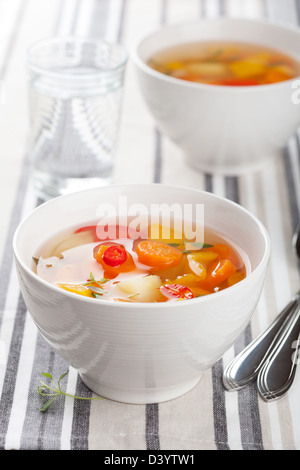 zuppa di verdure Foto Stock