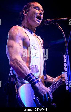 Settembre 05, 2012 - Il rock inglese Bush Band suona presso il music club Alcatraz, Milano, Italia Foto Stock