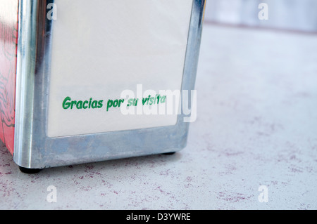 Gracias por su visita. Spagna. Foto Stock