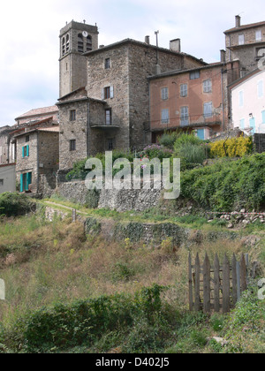 Antraigues sur volane,ardeche,Francia Foto Stock