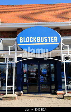 BlockBuster Store ,Lincoln Inghilterra. Foto Stock