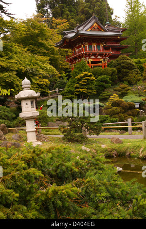 Giardino giapponese del tè in Golden Gate Park di San Francisco, California Foto Stock