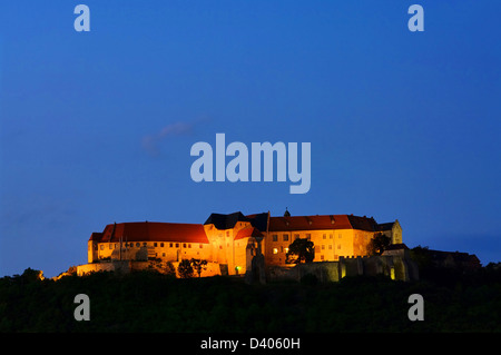 Freyburg Burg Nacht - Freyburg castello di notte 01 Foto Stock