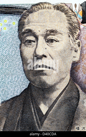 Ritratto di Yukichi Fukuzawa da 10000 Yen banconota, Giappone, 2004 Foto Stock