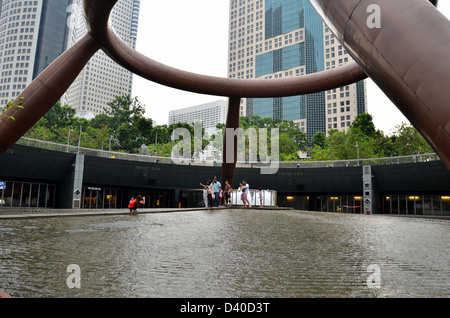 Fontana della Ricchezza a Suntec City Singapore Foto Stock