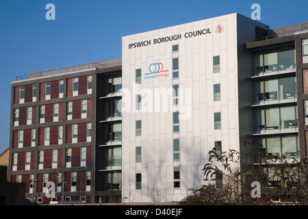 Sede amministrativa edificio per il consiglio comunale, Ipswich, Suffolk, Inghilterra Foto Stock