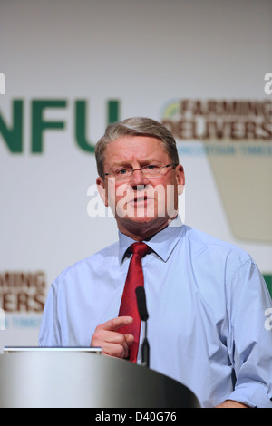 ICC,Birmingham: National Farmers Union Conference Peter Kendall NFU Presidente Foto Stock