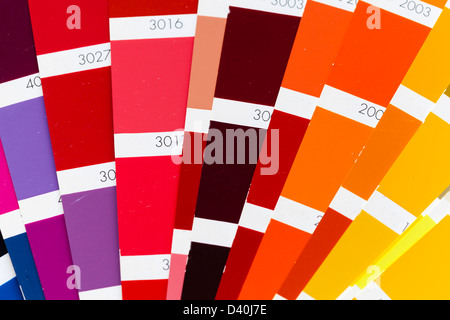 Aprire RAL/colore Pantone card Foto Stock