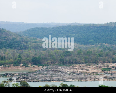 Pha Taem National Park in Ubon Ratchathani provincia , della Thailandia Foto Stock