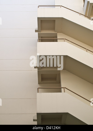 Costruzione di fire escape scalinata Foto Stock