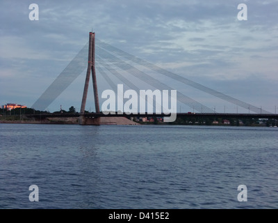 Ponte di Vanšu (riga, Repubblica di Lettonia) Foto Stock