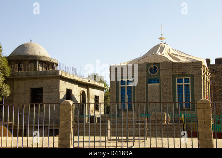 Arca dell Alleanza cappella, Axum, Etiopia, Africa Foto Stock